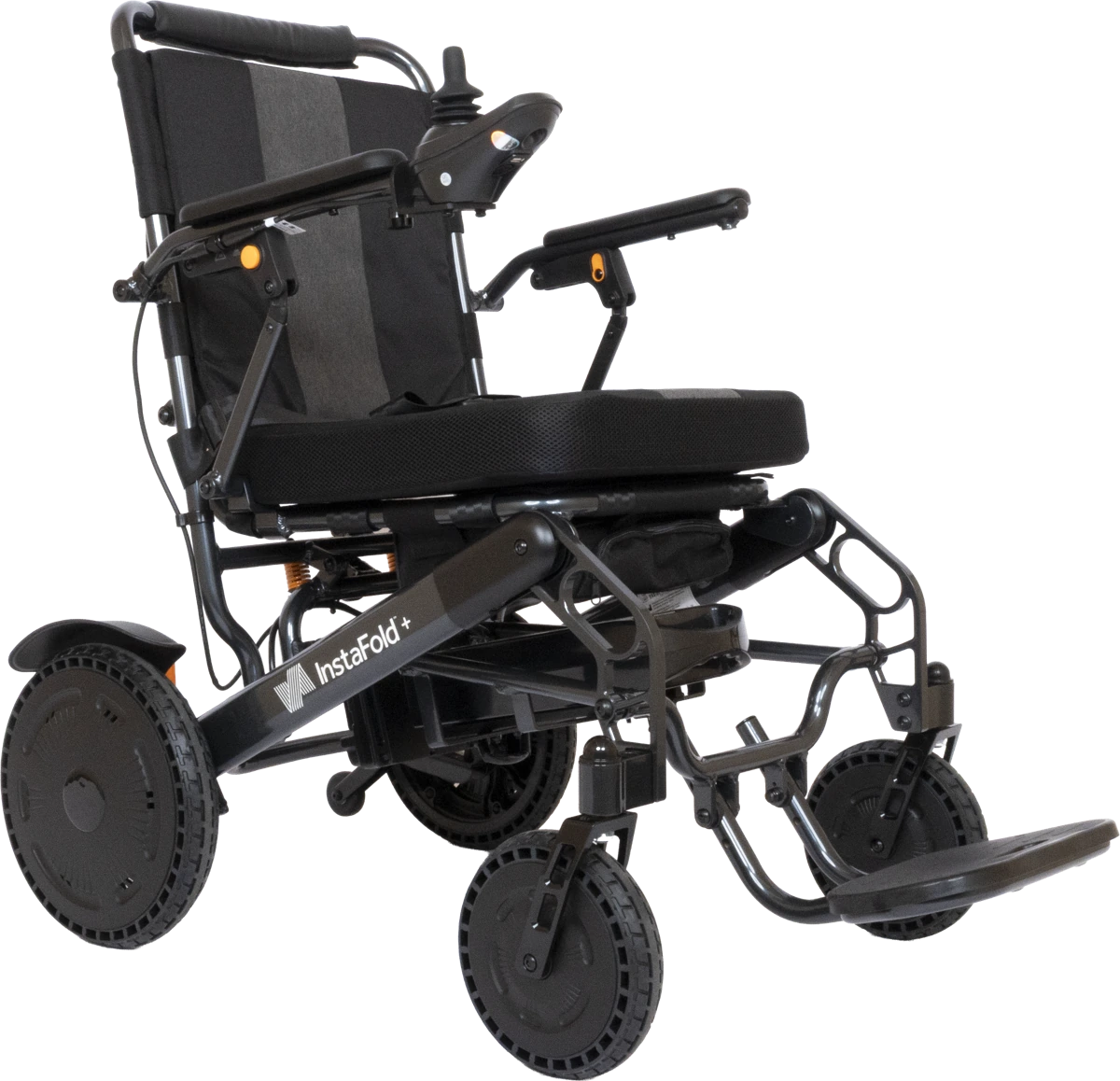 Faltbarer Elektrorollstuhl Instafold+ von Drive Medical in Graublau Faltbarer Elektrorollstuhl Instafold+ von Drive Medical in Graublau